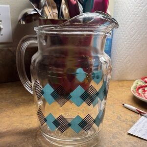 Hazel Atlas domino glass pitcher